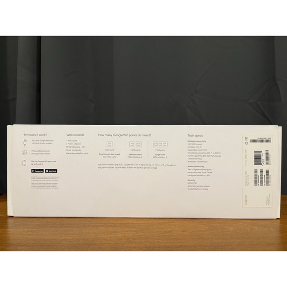 Google WiFi System Router For Whole Home Coverage AC 1304 (3 PACK) Mesh /w Box. - Picture 3 of 12